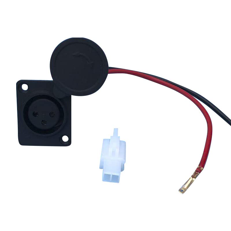 LGEGE XLR Charging Port Socket Compatible with Motorcycle,Electric Scooter, Accessories for Razor Dirt Rocket MX500, MX650 & Eco