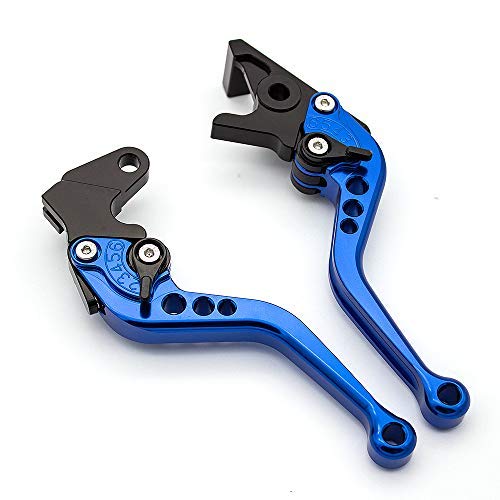 FXCNC CNC Aluminum Short Adjustable Brake Clutch Levers Compatible with YFM700 Raptor 700 R 2008-2022, YFZ450 YFZ450R YFZ450X 20