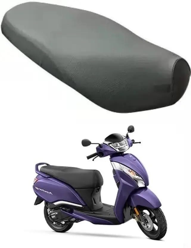 Ask Jupiter 125 Scooty Seat Cover for Jupiter 125, PU Leather Waterproof, Black, Protects from Rust and Dust