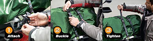 Rok Straps Rok-10050 Black/Reflective 18'' - 60'' Motorcycle/Atv Adjustable Stretch Strap