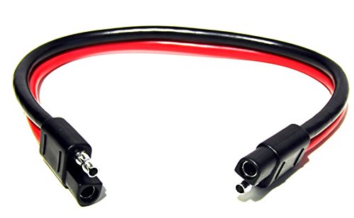 Pro Trucker 2 Pin Quick Disconnect Wire Harness Sae Connector Bullet Lead Cable - (8 Gauge With Fuse / 14 Ft)