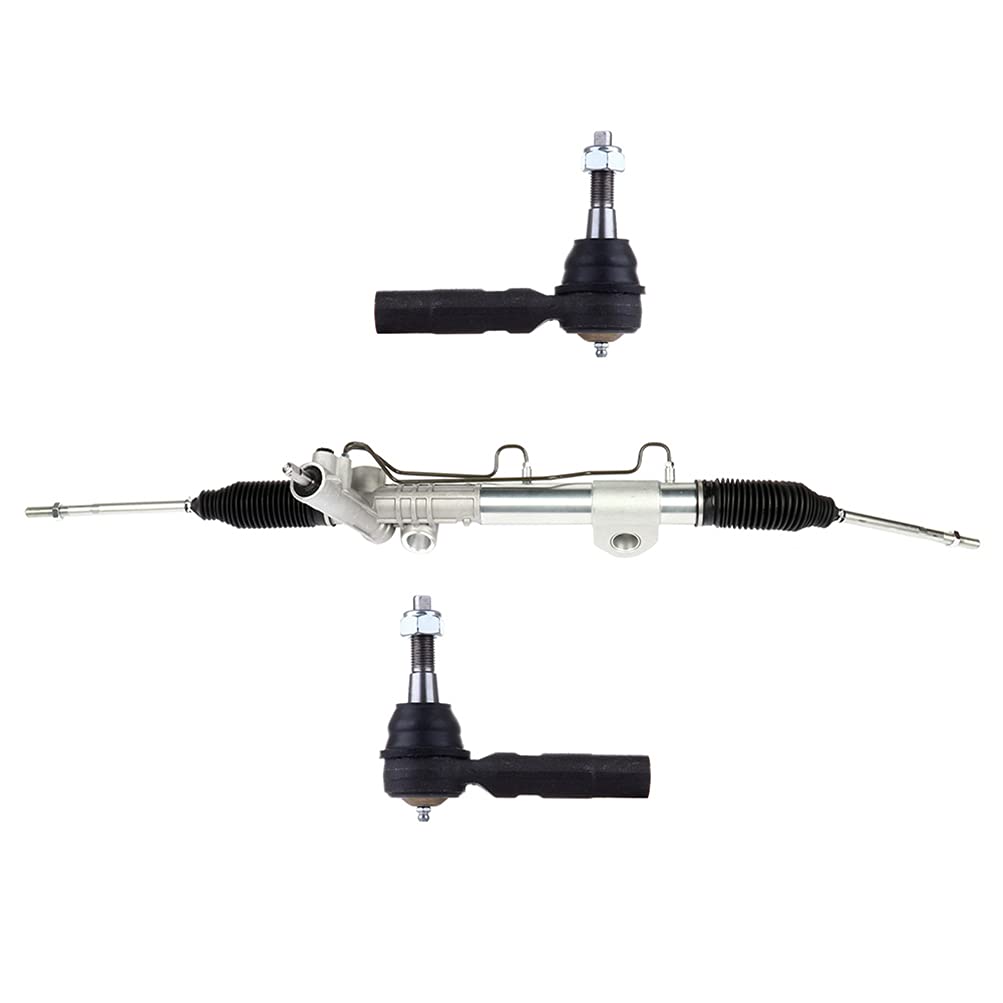 SCITOO Power Steering Rack and Pinion Complete Assembly And 2*Outer Tie Rods Replacement For Dodge Ram 1500 2002-2005,For Dodge 