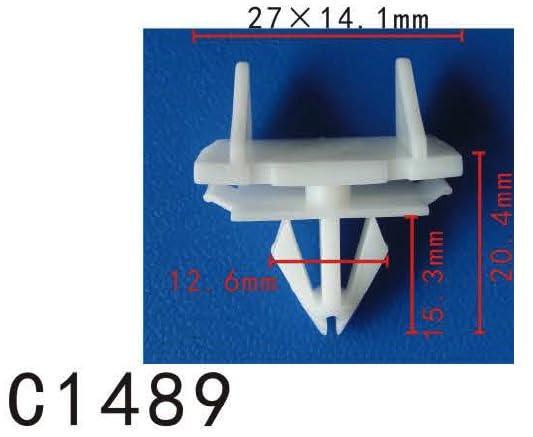 Autobahn88 Retainer Clip For Sill Panel,Rocker Panel, Compatible With Chrysler Jeep Liberty 2002-On (Oem: 55157069Ab) (Pack Of 2