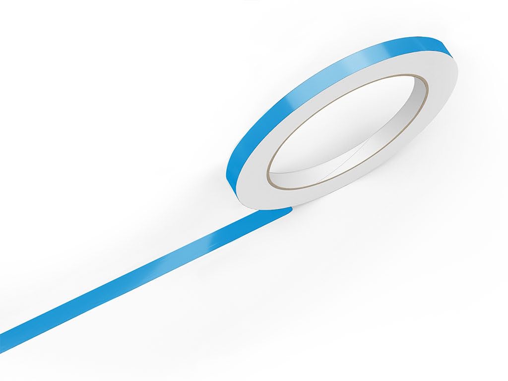 3M 50 Light Blue Gloss Vinyl Pinstriping Tape - Vinyl Striping Lines Stickers, Striping (1In X 150Ft Roll)