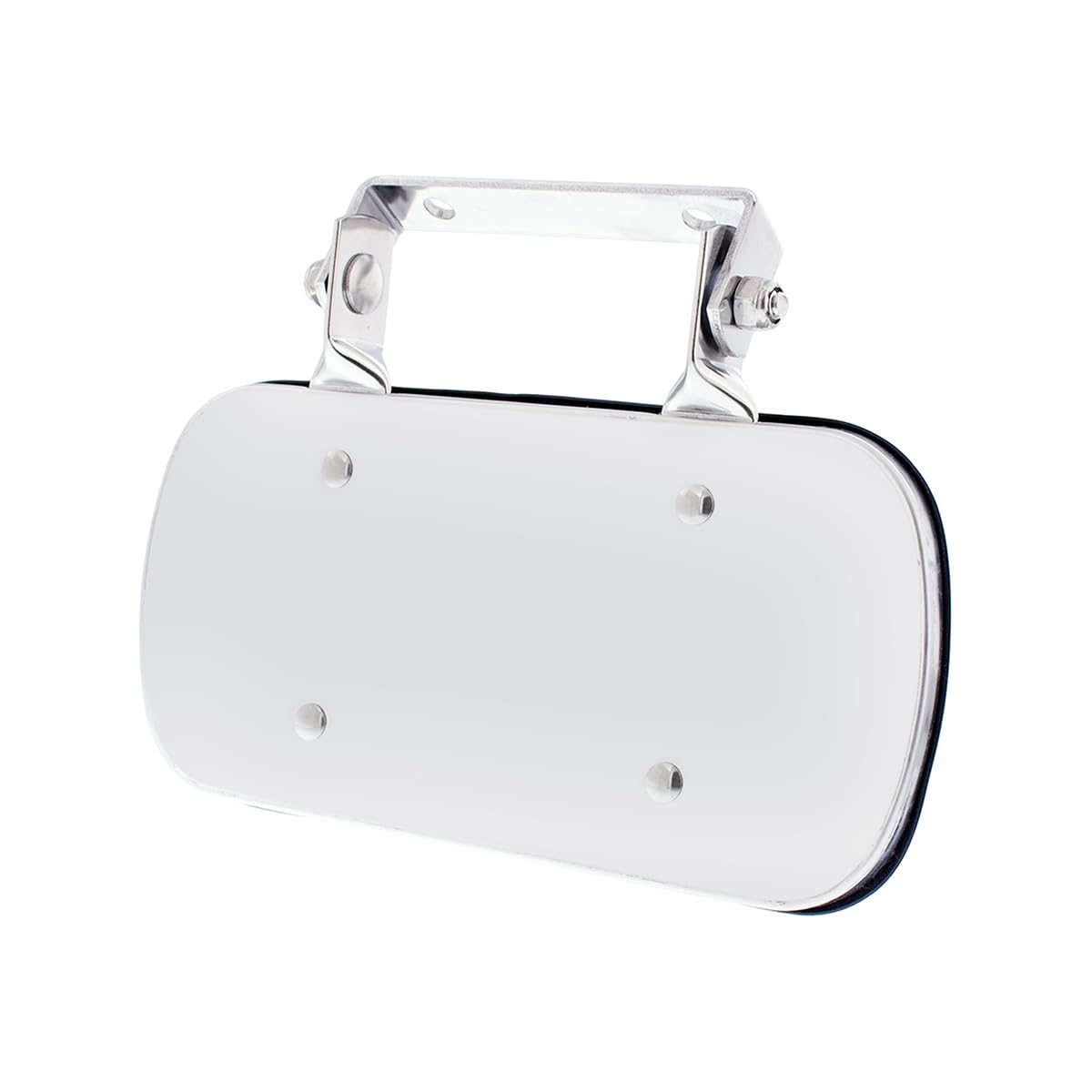 United Pacific 43001 Stainless Steel Rectangular Convex Mirror W/U-Bracket For Cars, Trucks, Boats, Tractors, Forklifts, Improve