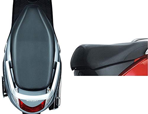 Guance Thread Fitting Artificial Lather (Black) Waterproof Seat Cover for Aprilia SR 125(Pack of 1 Pcs)