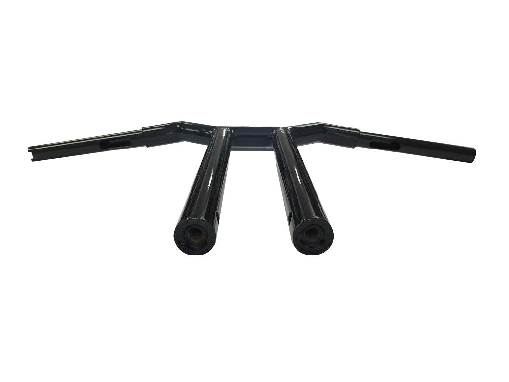 Dominator Industries 1 1/4 Inch Lane Splitter MX-T Bar, 14 Inch, Gloss Black Compatible With 1996-2022 Dyna, Street Bob, Low Rid