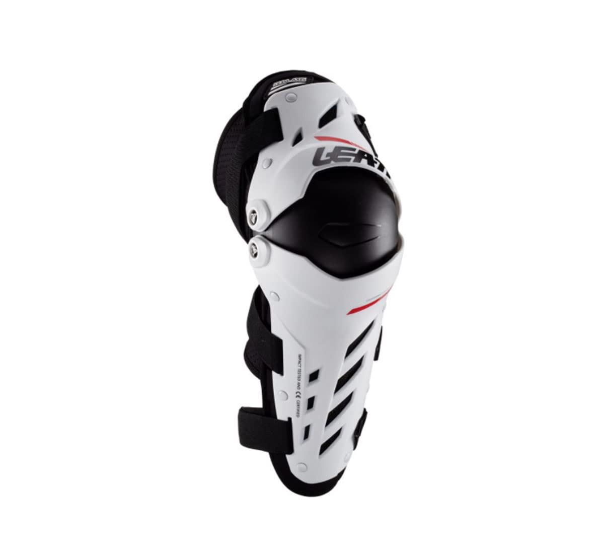 Leatt Brace Adult Dual Axis Off-Road Motorcycle Pivoting Knee And Shin Hard Shell Impact Foam Guard, White, Xxl