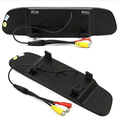 Red Wolf 3Rd Third Brake Light Backup Camera W/4'' Rear View Mirror Monitor Kit For Chevrolet Chevy Express/Gmc Savana 2500 3500