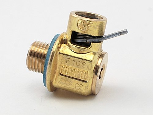 Fumoto Original F-106 With Lc-10 Lever Clip F-Series Engine Oil Drain Valve, 1 Pack, Gold