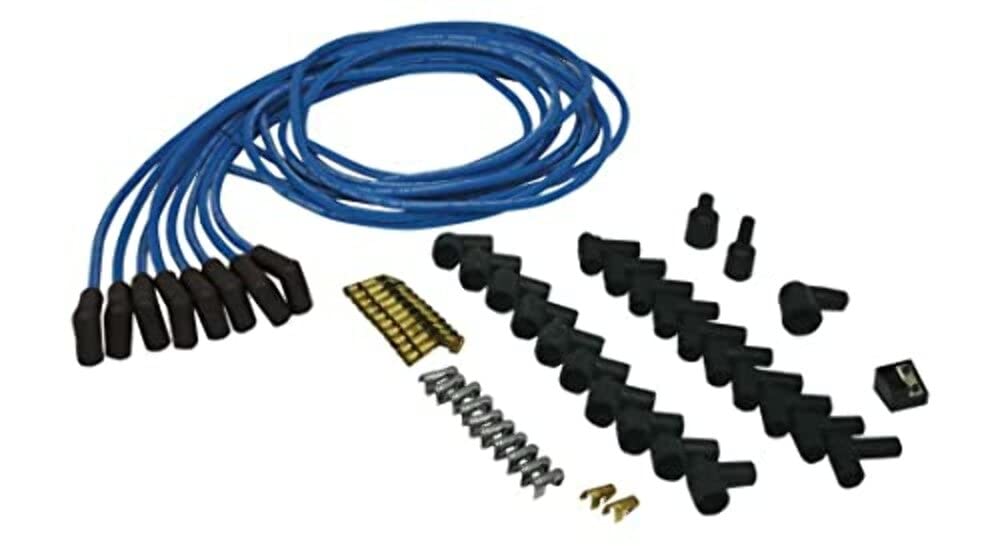 Moroso 73225 Universal Blue Max 8Mm Wire Set, 90 Degree Plug Ends