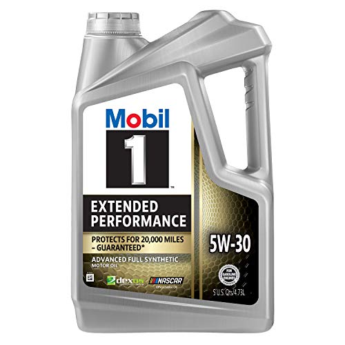 Mobil 1 Extended Performance Full Synthetic Motor Oil 5W-30, 5 Quart - Gray, Superior Engine Protection and Performance