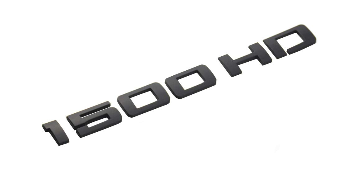 Aimoll 2Pcs 1500Hd 1500 Hd Nameplates Emblems,3D Decal Badges Glossy For Gm Silverado Sierra (Black)