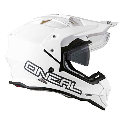 O'Neal unisex adult Full-face-helmet-style Sierra II Helmet Flat White M 57 58cm , White, Medium US