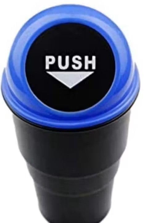 Shivom Shree Mini Car Trash Bin Can Holder Dustbin Black