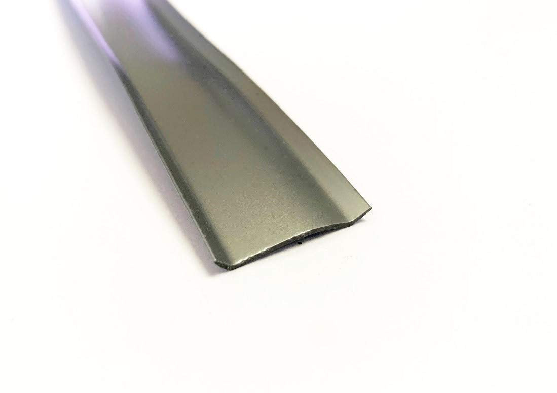 Qpn Silver Vinyl 7/8" Insert Molding Trim Screw Cover Rv Camper Travel Trailer (35 Ft, Silver)