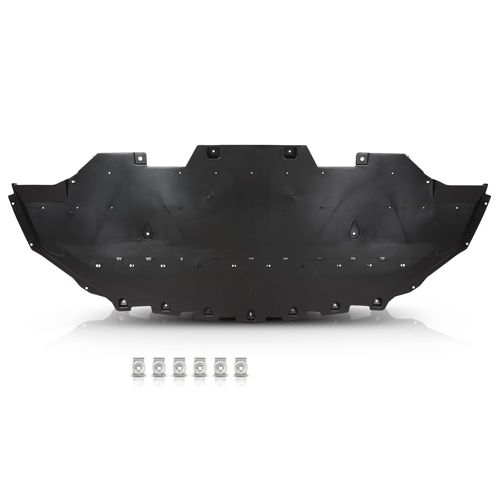 PIT66 Engine Splash Shields Front Compatible with Ford Mustang EcoBoost GT Premium 2018-2022 JR3Z17626A, FO1228164