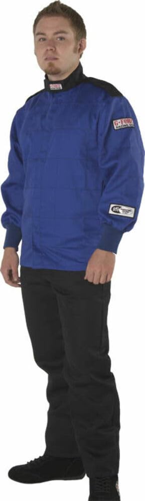 G-Force 43814XLBK GF 105 Black XXXX-Large Single Layer Racing Jacket