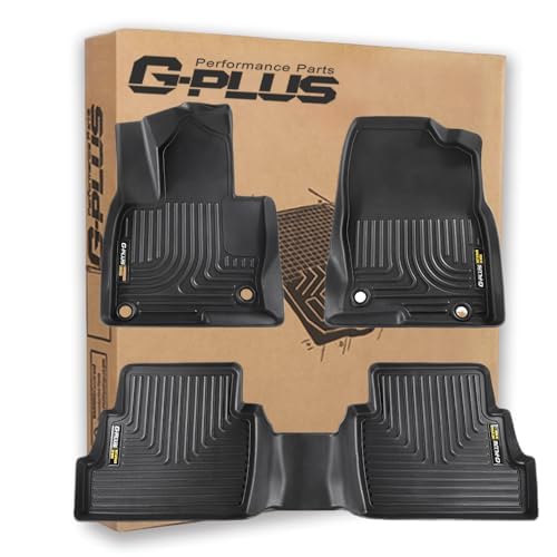 G-PLUS Floor Mats Compatible with Mazda CX-5 2017-2023 TPE All Weather Full Cover Protection 3 Piece,Black