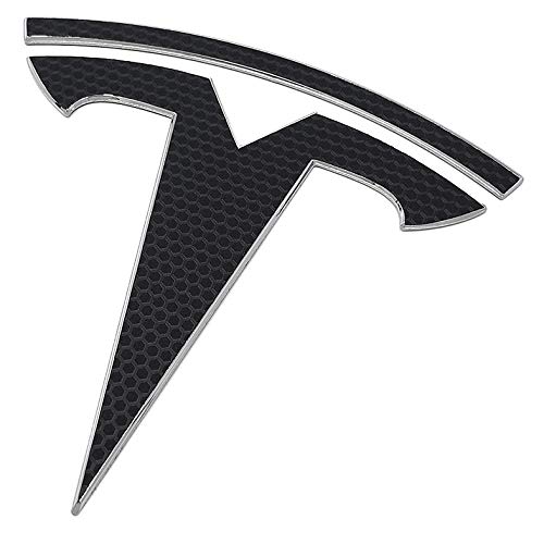 Custom Cut Graphics Logo Decal Wrap for Tesla Model Y, 4-pc Set (Matrix Black)
