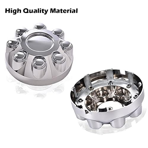 Pit66 8 Lug Covers 4 Pcs Wheel Center Cap 17 '' Chrome Center Hub Caps Fit Dodge Ram 1500 2006-2008/ Ram 2500 2003-2013/ Ram 350