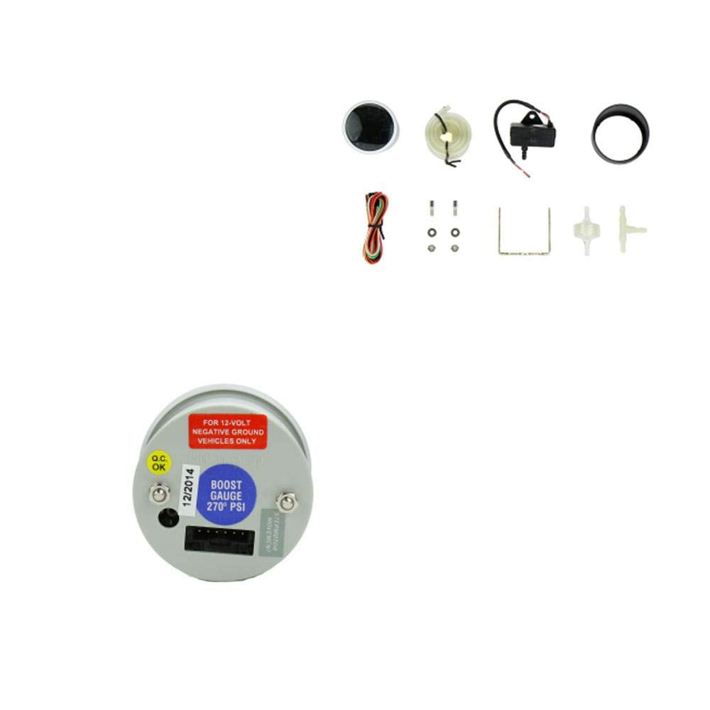 Prosport 216Bfwbebosm.Psi Boost Gauge Electrical - W/Sender - Blue - White 52Mm -