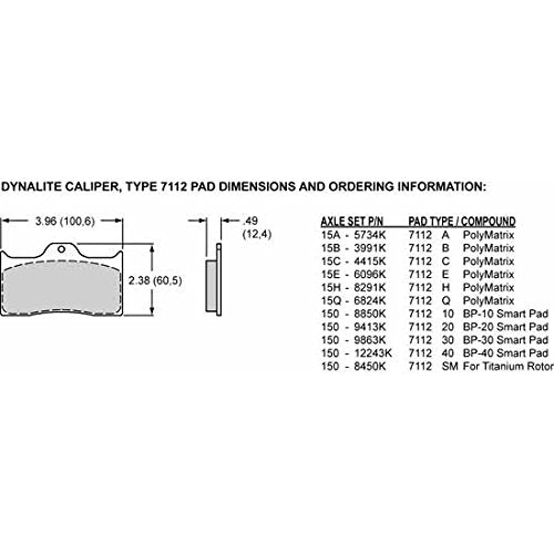 Wilwood 120-6806 Dynalite II 1.38&quot; Piston/.810&quot; Rotor Brake Caliper , Black