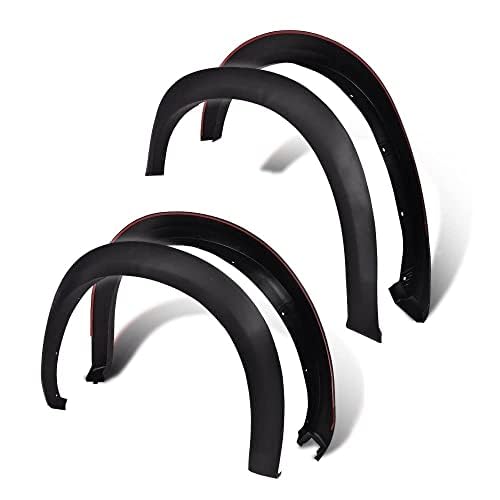 Pit66 Fender Flares Compatible With 2009-2018 Dodge Ram 1500 Factory Style Bolt On Fender Flares 68054339Ab, 68054338A