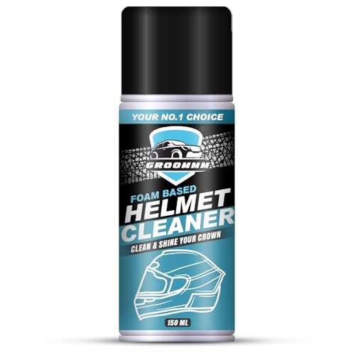Groommm Helmet Cleaner 150Ml | Foaming Helmet Cleaner Spray | Antibacterial Spray | Dirt Remover For Helmet Interior & Exterior
