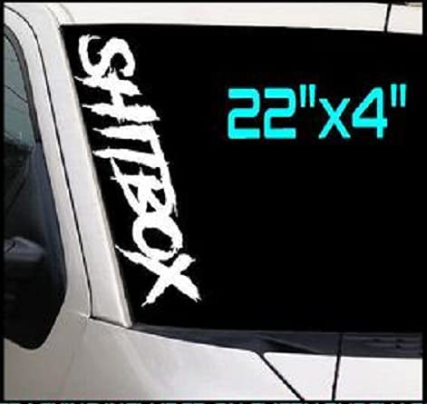 Sh!Tbox Larger Version Car Sticker Decal Truck Windshield Banner Sticker 20 X 4 Inches