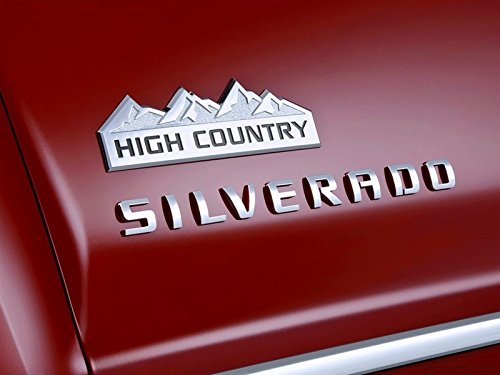 Yoaoo 3Pack Black High Country Emblem Badges Door Tailgate 3D Nameplate Compatible With Silverado 1500 2500Hd Sierra 3500Hd Oem