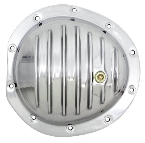 1978-91 Compatible/Replacement for Chevy/GMC Truck Polished Aluminum Front Differential Cover - 10 Bolt w/ 8.5' Ring Gear