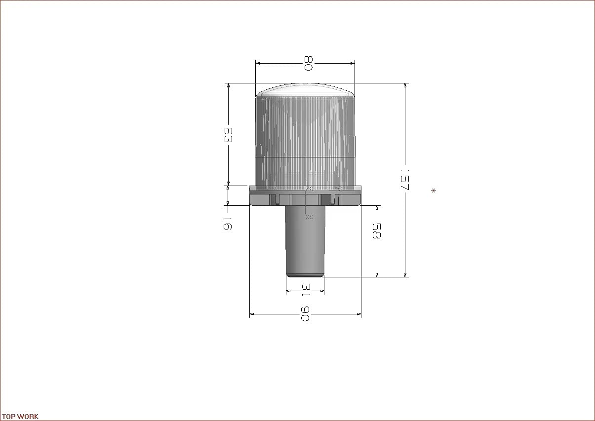 Solar Strobe Warning Light 360 Degree - Super Bright Waterproof Ip48 For Construction Traffic Dock Marine Wireless - Constant On