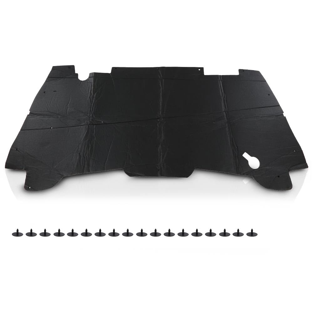 G-PLUS Hood Insulation Pad w/ Clips Compatible with Dodge Ram 1500 1994-2001/Not Fit Durango Or Dakota/Not Fit for Diesel