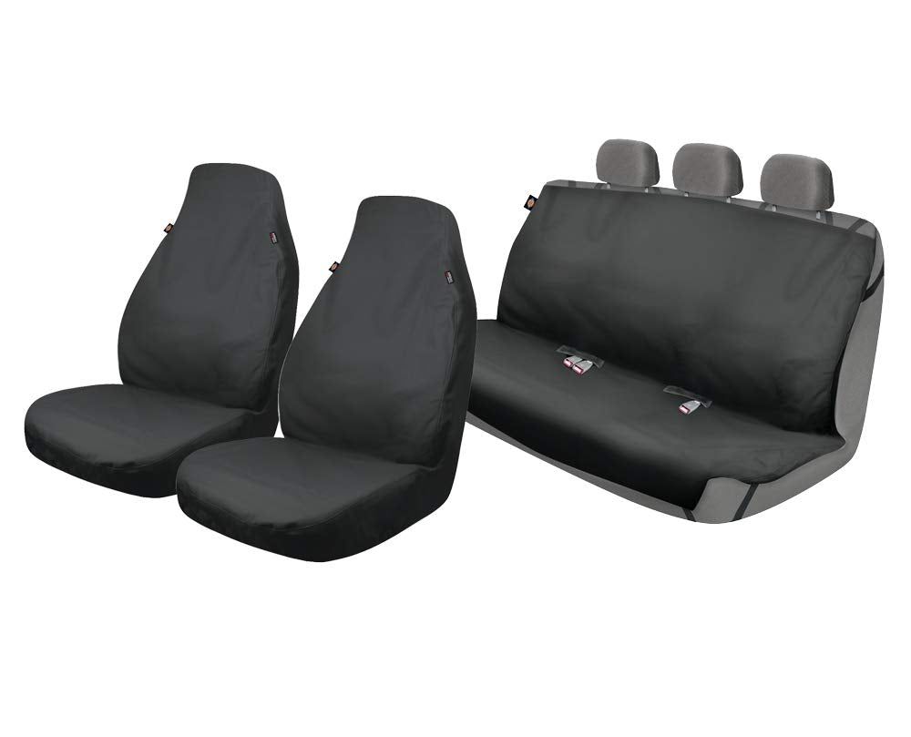 DICKIES 3003323LD, Trader Black 3-Piece Water Resistant Seat Cover Set