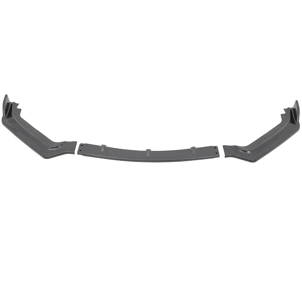 Scitoo Glossy Carbon Look Front Bumper Lip V Style Fits For 2017-2020 For Infiniti Q60 Coupe Pp Front Lip Spoiler