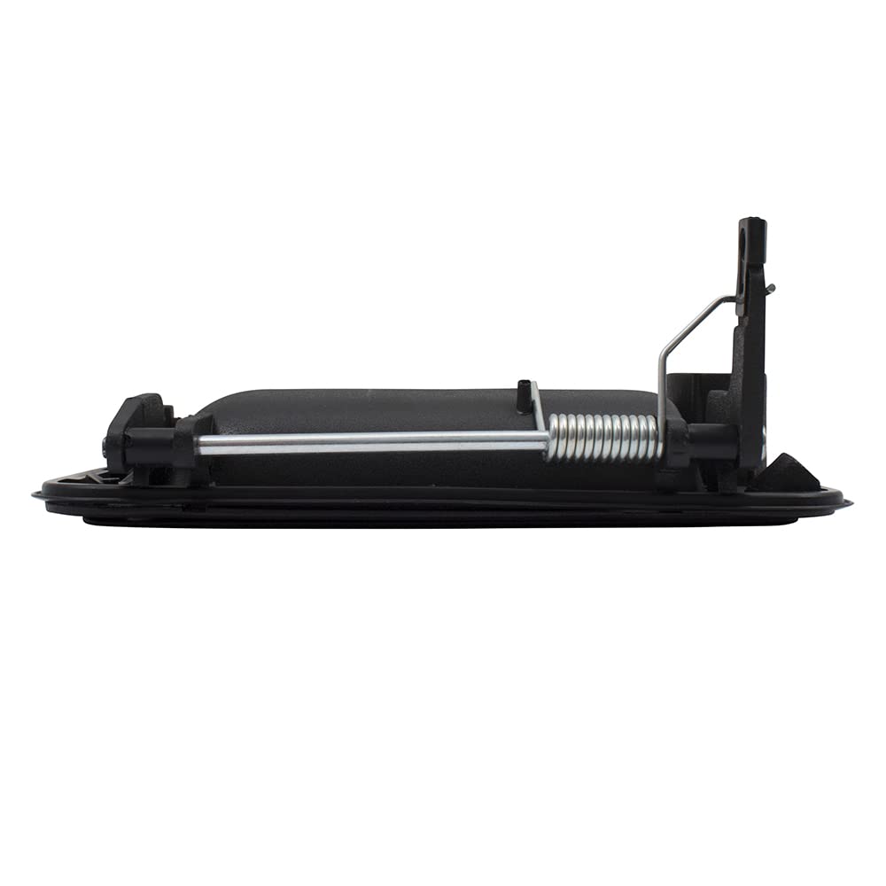 Autoandart Brock Replacement Driver & Passenger Side Front Outside Textured Black Metal Door Handle & Base Compatible With 1995-