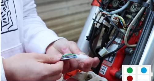 JFG RACING Dirt Bike Headlight,Universal LED Dirtbike Headlamp,Pit Bike Head Light Assembly Kit Head Lamp for Most Dirt Pit Bike