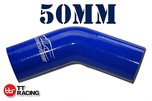 4-Ply Silicone 45 Degree Elbow Connector Joiner Turbo Hose Pipe 50Mm 2 1.97 (1-31/32)