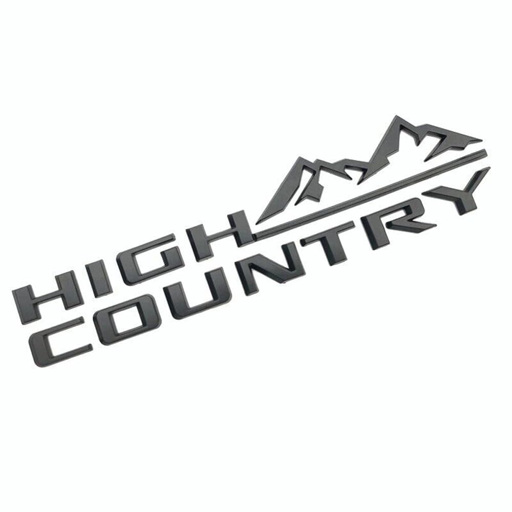 3pcs High Country Fender Tailgate Letter Logo Emblem 3D Badge Namaplate Replacement for 2019-2023 Tahoe Silverado 1500 2500HD 35