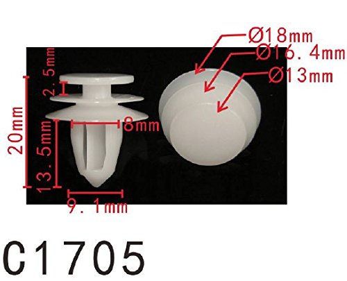 Autobahn88 Retainer Clip For Door Trim Molding, Compatible With Nissan (Oem: 0155330001, 015532Dt0A) (Pack Of 20)