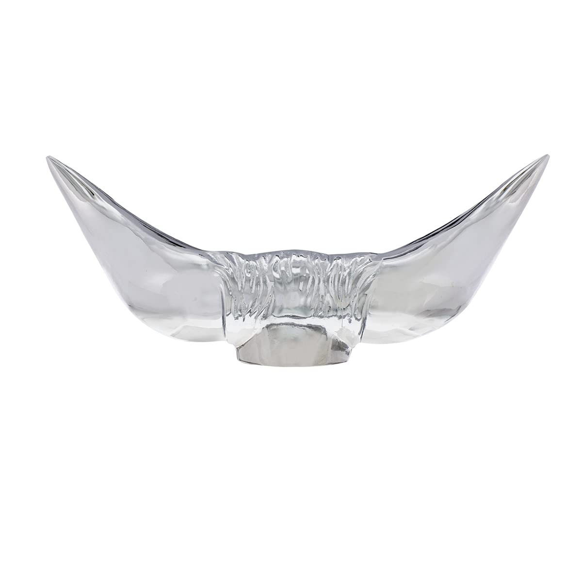 United Pacific 72005 Heavy-Duty Chrome Bull Horn Hood Ornament, Cast Metal Construction, Universal Two Stud Installation, Detail