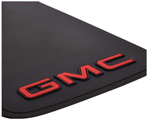Plasticolor 000545R01 GMC Logo Easy Fit Mud Guard -19 x 11 inch -Set of 2