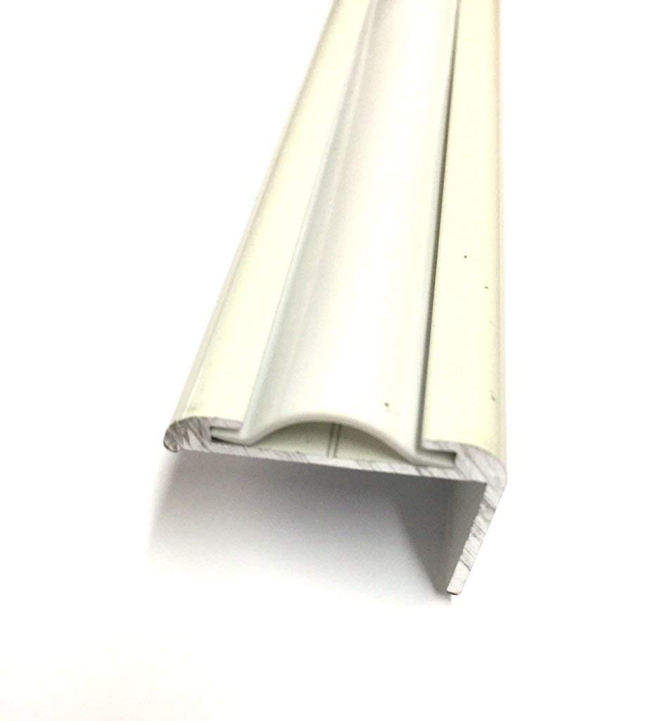 Automotive Authority White Vinyl 3/4'' Insert Molding Trim Screw Cover Rv Camper Travel Trailer (White, 50 Ft)
