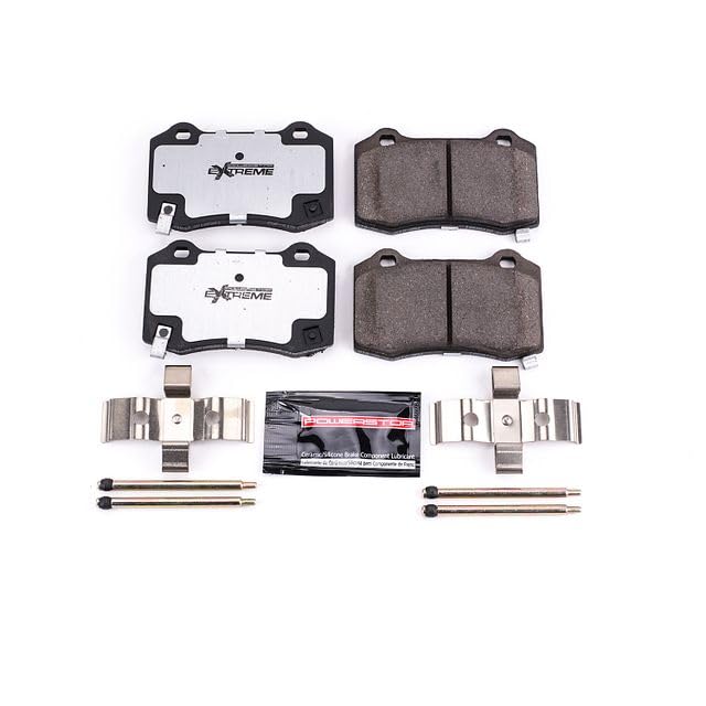 Power Stop Z26-1053 Rear Z26 Carbon-Fiber Ceramic Brake Pads For Cadillac Cts Chevy Camaro Dodge Charger Challenger Jeep Grand C