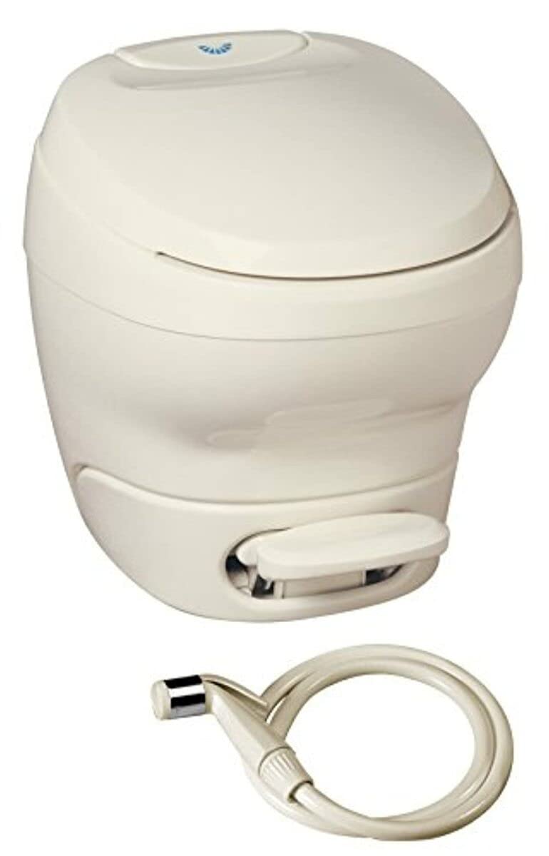 Thetford Aqua-Magic Bravura Rv Toilet With Hand Sprayer / High Profile / Parchment - Thetford 31101