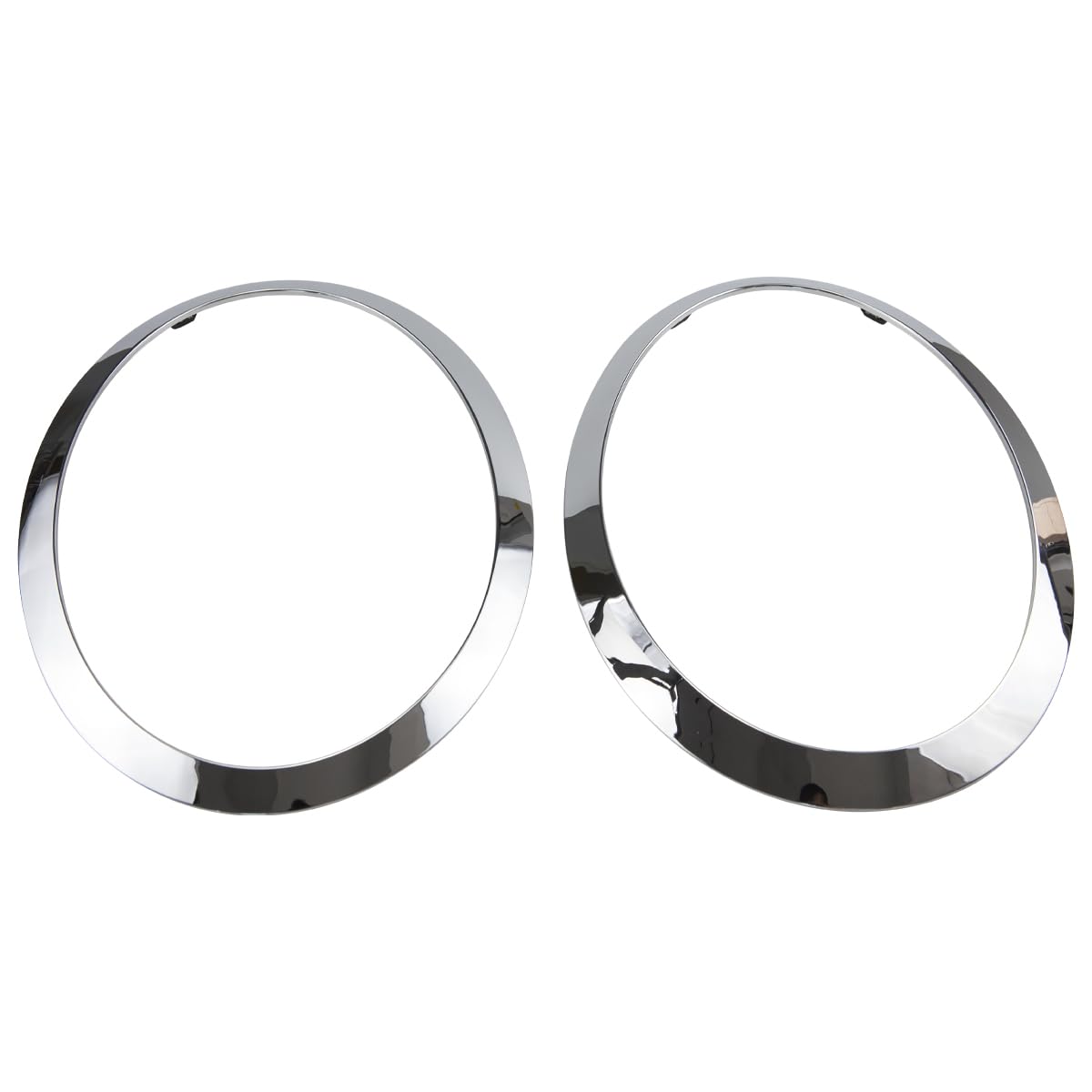 Rlb-Hilon Headlight Trim Ring Compatible With Mini Cooper F55 F56 F57 2014 2015 2016 2017 2018 2019 2020 2021 Year, 1Pair Chrome Headlight Bezel For Driver And Passenger Side