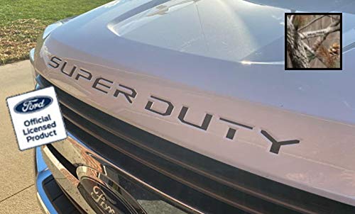 Decal Mods (2017-2022) Hood Grille Decal Sticker Letter Inserts Inlays (Thin) For Ford F250 F350 F450 Super Duty (Realtree) - Ap