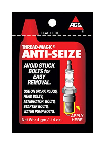 American Grease Stick Ags Thread-Magic Spark Plug Anti-Seize Single-Use 4G Pouches Pack Of 25 (Tmp-1-100)