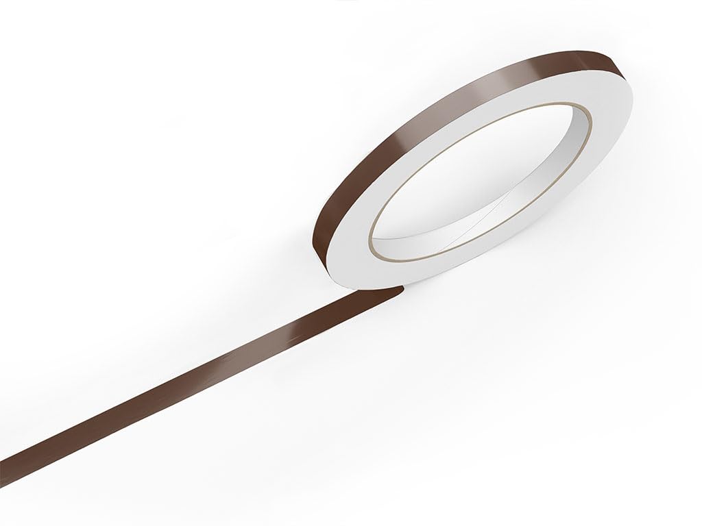 3M 50 Brown Gloss Vinyl Pinstriping Tape - Vinyl Striping Lines Stickers, Striping (1/2In X 150Ft Roll)